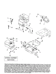 Engine parts for Craftsman Front-Engine Lawn Tractor 917253101 from AppliancePartsPros.com