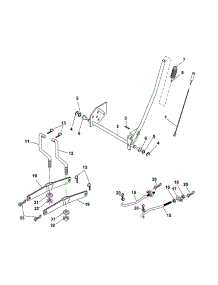 Mower Lift parts for Craftsman Front-Engine Lawn Tractor 917253101 from AppliancePartsPros.com