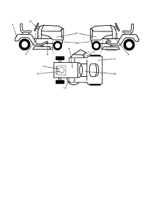 Decals parts for Craftsman Front-Engine Lawn Tractor 917253110 from AppliancePartsPros.com