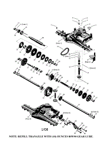 Transaxle parts for Craftsman Front-Engine Lawn Tractor 917253120 from AppliancePartsPros.com