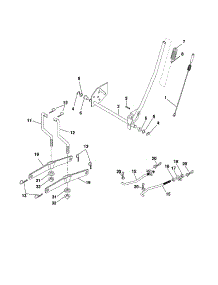 Mower Lift parts for Craftsman Front-Engine Lawn Tractor 917253120 from AppliancePartsPros.com