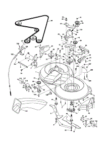 Mower parts for Craftsman Front-Engine Lawn Tractor 917253120 from AppliancePartsPros.com