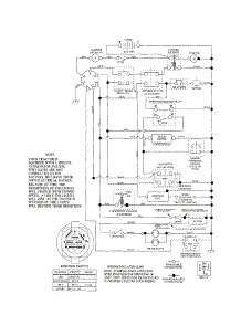 Schematic Diagram-Tractor parts for Craftsman Front-Engine Lawn Tractor 917253120 from AppliancePartsPros.com