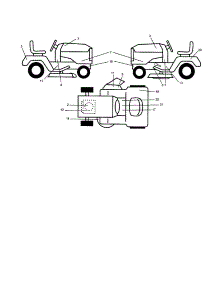 Decals parts for Craftsman Front-Engine Lawn Tractor 917253130 from AppliancePartsPros.com