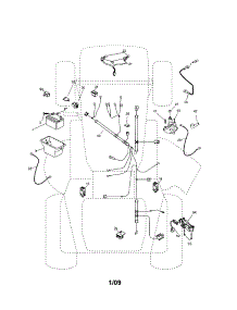 Electrical parts for Craftsman Front-Engine Lawn Tractor 917253132 from AppliancePartsPros.com