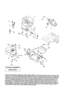 Engine parts for Craftsman Front-Engine Lawn Tractor 917253132 from AppliancePartsPros.com