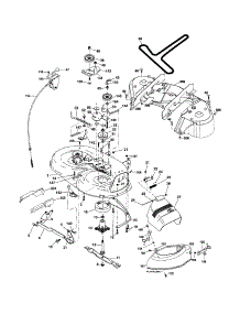 Mower Deck parts for Craftsman Front-Engine Lawn Tractor 917253132 from AppliancePartsPros.com