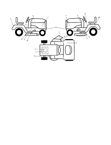 Decals parts for Craftsman Front-Engine Lawn Tractor 917253140 from AppliancePartsPros.com