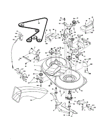 Mower parts for Craftsman Front-Engine Lawn Tractor 917253160 from AppliancePartsPros.com