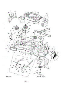 Mower Deck parts for Craftsman Front-Engine Lawn Tractor 917253170 from AppliancePartsPros.com
