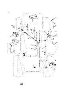 Electrical parts for Craftsman Front-Engine Lawn Tractor 917253201 from AppliancePartsPros.com
