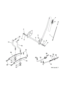 Mower Lift parts for Craftsman Front-Engine Lawn Tractor 917253201 from AppliancePartsPros.com