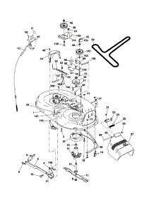 Mower Deck parts for Craftsman Front-Engine Lawn Tractor 917253210 from AppliancePartsPros.com