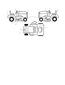 Decals parts for Craftsman Front-Engine Lawn Tractor 917253210 from AppliancePartsPros.com