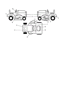 Decals parts for Craftsman Front-Engine Lawn Tractor 917253220 from AppliancePartsPros.com