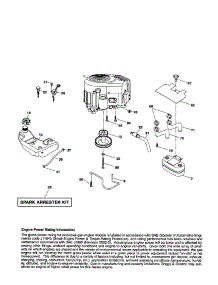 Engine parts for Craftsman Front-Engine Lawn Tractor 917253230 from AppliancePartsPros.com