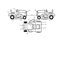 Decals parts for Craftsman Front-Engine Lawn Tractor 917253230 from AppliancePartsPros.com