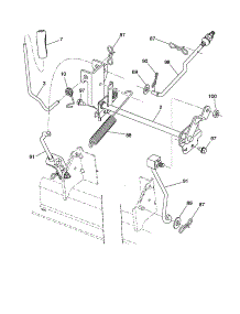 Lift parts for Craftsman Front-Engine Lawn Tractor 917253230 from AppliancePartsPros.com