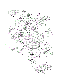 Mower Deck parts for Craftsman Front-Engine Lawn Tractor 917253240 from AppliancePartsPros.com