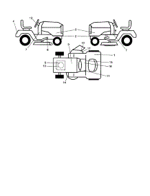 Decals parts for Craftsman Front-Engine Lawn Tractor 917253240 from AppliancePartsPros.com