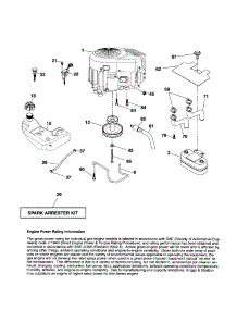 Engine parts for Craftsman Front-Engine Lawn Tractor 917253241 from AppliancePartsPros.com