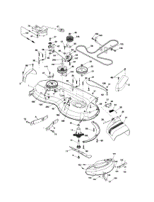 Mower Deck parts for Craftsman Front-Engine Lawn Tractor 917253241 from AppliancePartsPros.com