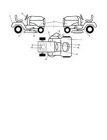 Decals parts for Craftsman Front-Engine Lawn Tractor 917253241 from AppliancePartsPros.com