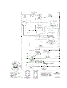 Schematic Diagram-Tractor parts for Craftsman Front-Engine Lawn Tractor 917253241 from AppliancePartsPros.com