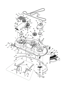 Mower Deck parts for Craftsman Front-Engine Lawn Tractor 917253260 from AppliancePartsPros.com