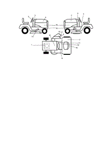 Decals parts for Craftsman Front-Engine Lawn Tractor 917253260 from AppliancePartsPros.com