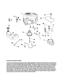Engine parts for Craftsman Front-Engine Lawn Tractor 917253270 from AppliancePartsPros.com