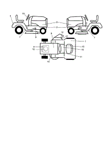 Decals parts for Craftsman Front-Engine Lawn Tractor 917253270 from AppliancePartsPros.com