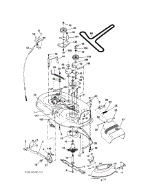 Mower Deck parts for Craftsman Front-Engine Lawn Tractor 917253280 from AppliancePartsPros.com