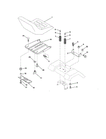 Seat parts for Craftsman Front-Engine Lawn Tractor 917253281 from AppliancePartsPros.com