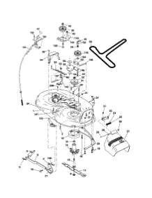 Mower Deck parts for Craftsman Front-Engine Lawn Tractor 917253281 from AppliancePartsPros.com