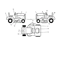 Decals parts for Craftsman Front-Engine Lawn Tractor 917253281 from AppliancePartsPros.com