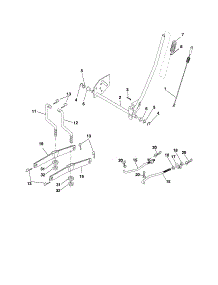 Lift parts for Craftsman Front-Engine Lawn Tractor 917253281 from AppliancePartsPros.com