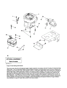Engine parts for Craftsman Front-Engine Lawn Tractor 917253300 from AppliancePartsPros.com