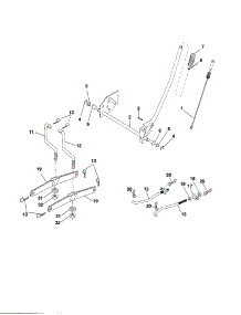 Mower Lift parts for Craftsman Front-Engine Lawn Tractor 917253300 from AppliancePartsPros.com