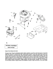 Engine parts for Craftsman Front-Engine Lawn Tractor 917253310 from AppliancePartsPros.com