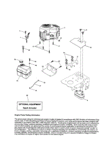 Engine parts for Craftsman Front-Engine Lawn Tractor 917253320 from AppliancePartsPros.com