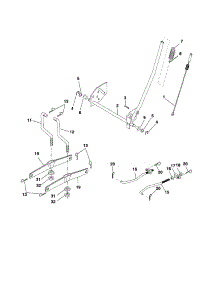 Mower Lift parts for Craftsman Front-Engine Lawn Tractor 917253321 from AppliancePartsPros.com