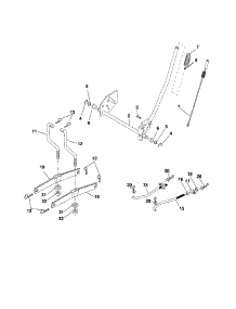 Mower Lift parts for Craftsman Front-Engine Lawn Tractor 917253330 from AppliancePartsPros.com