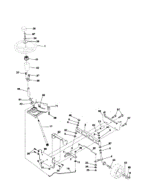 Steering parts for Craftsman Front-Engine Lawn Tractor 917253350 from AppliancePartsPros.com