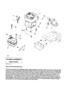 Engine parts for Craftsman Front-Engine Lawn Tractor 917253360 from AppliancePartsPros.com