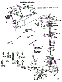 Bagger Attachment parts for Craftsman Lawn Tractor Attachment 917253390 from AppliancePartsPros.com