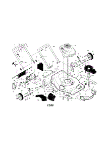 Engine / Housing / Handle parts for Craftsman Gas Walk-Behind Mower 917253401 from AppliancePartsPros.com