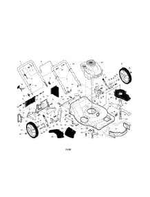 Engine / Housing / Wheels parts for Craftsman Gas Walk-Behind Mower 917253411 from AppliancePartsPros.com