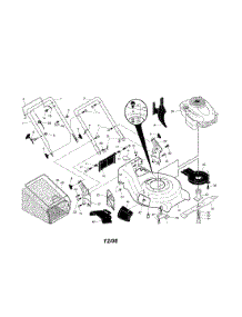 Engine / Housing / Handle parts for Craftsman Gas Walk-Behind Mower 917253431 from AppliancePartsPros.com