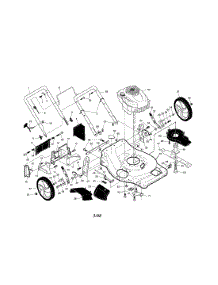 Engine / Housing / Handle parts for Craftsman Gas Walk-Behind Mower 917253440 from AppliancePartsPros.com